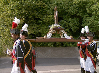 La statue de saint Ghislain